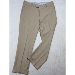 Peter Millar EB66 Performance Trousers 34/34 Khaki Tan Golf Old Money Resort
